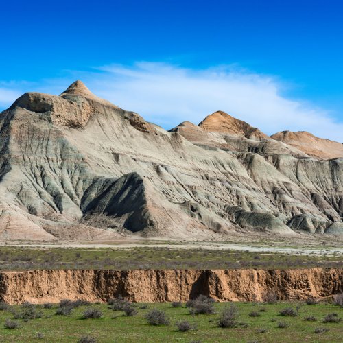 Bergpanorama Gobustan Aserbaidschan