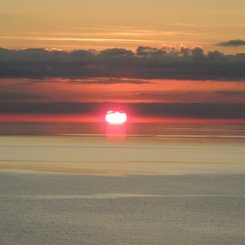 Sonnenuntergang vor Triest