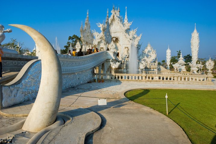 weißer Tempel Chiang Rai Nordthailand