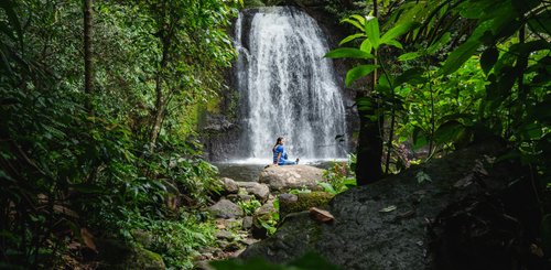 Nordlaos Namkat Wasserfall