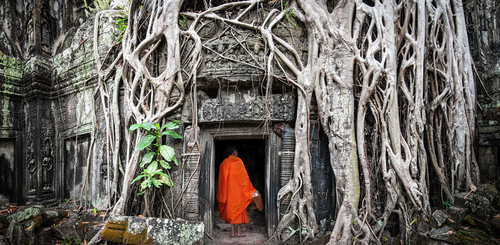 Moench in Angkor Kambodscha