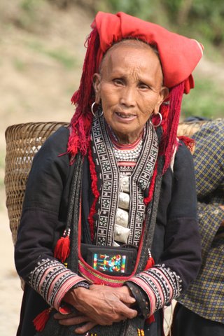 Sapa Lao Cai - Red Dao Frau in Vietnam Indochina