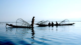 Einbeinruderer am Inlesee Myanmar