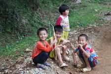 Little Sapa, Vietnam, Dorf, Kinder