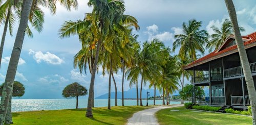 Pelangi Beach Resort Insel Langkawi Westmalaysia Garten