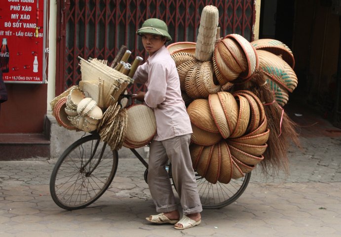 Hanoi Od Quater Straßenszene