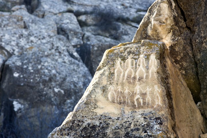 Gobustan Felszeichnungen Aserbaidschan UNESCO Welterbe