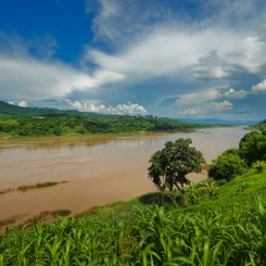 Kanal im Mekongdelta