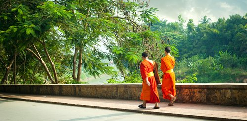 Buddhistische Mönche Indochina