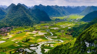 Reisfeld Tal Bac Son Lang Son Vietnam