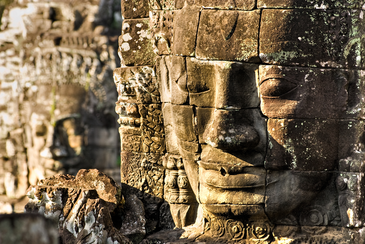 Statuen Angkor Thom bei Siem Reap Kambodscha