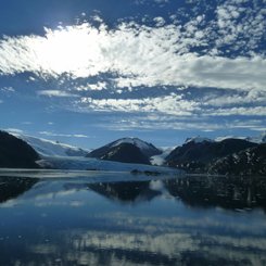 der beeindruckende Amaliengletscher