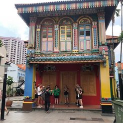 chinesische Villa in Little India - unbedingt am Markt daneben frisch gepressten Zuckerrohrsaft probieren!