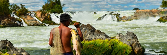 Eindrucksvolles Suedlaos - Khone Phapheng Wasserfall 